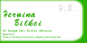 hermina bilkei business card